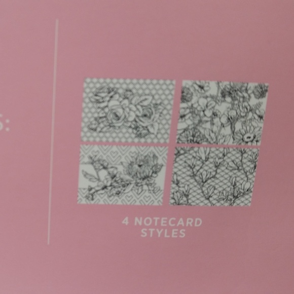 Adult Coloring Stationary Set Floral Bright & Bold - Picture 7 of 9